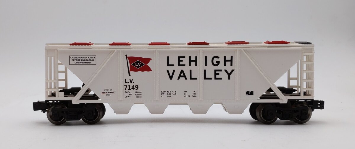 Menards 279-6981 O Lehigh Valley Covered Hopper Car #7149 EX/Box