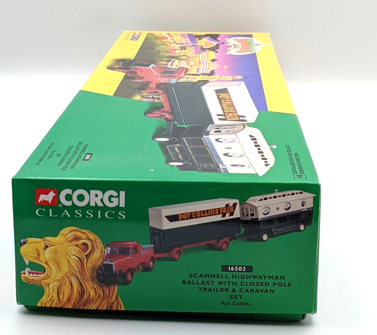 Corgi 16502 1:50 Scammell Highwayman Ballast with Closed Trailer & Caravan Set MT/Box