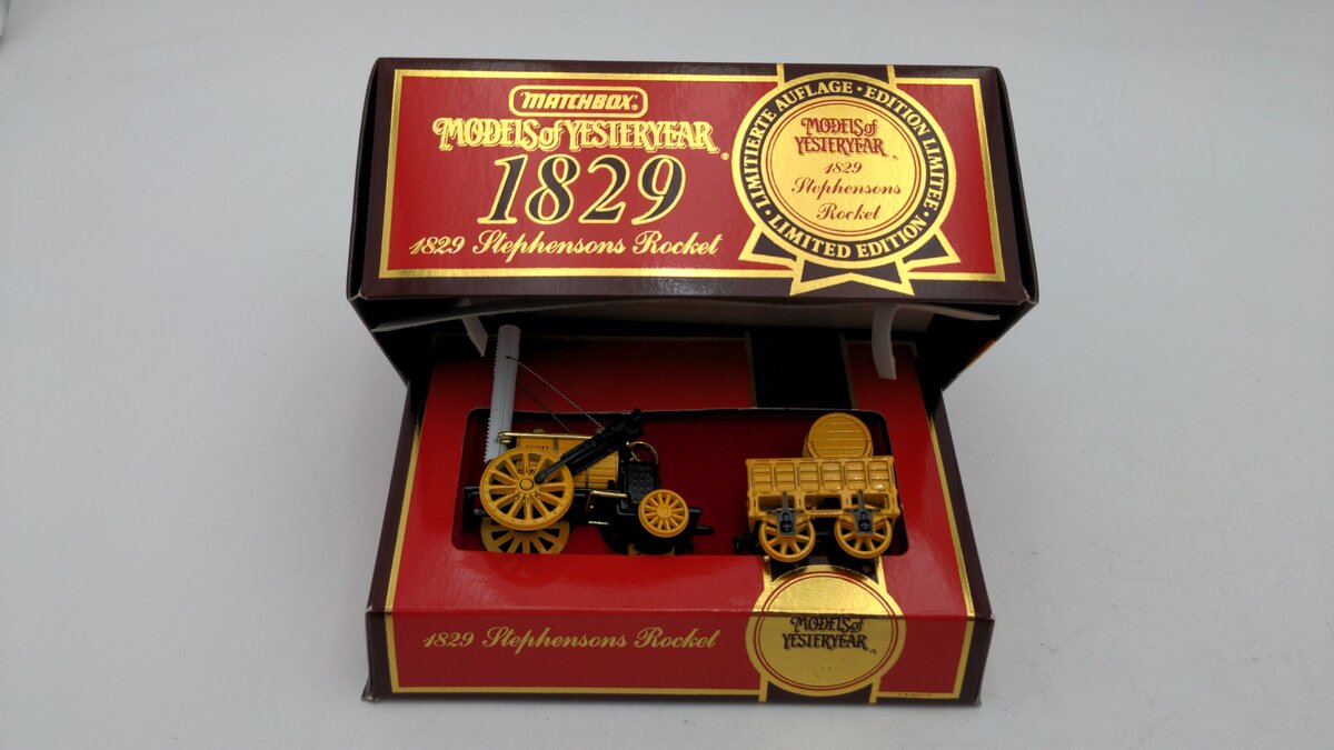 Matchbox Y-12 1:64 Scale Model of Yesteryear 1829 Stephenson's Rocket Limited Ed LN/Box