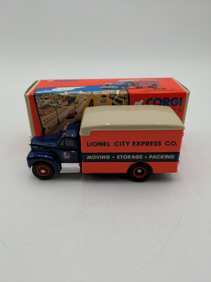 Corgi 52503 1:43 Lionel City Express Co. Mack B Series Moving Van EX/Box