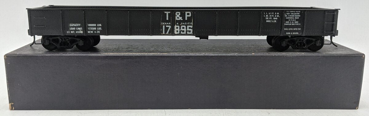 US Hobbies O Scale Brass Texas & Pacific 48' Gondola #17895 (2-Rail) - Painted/Box