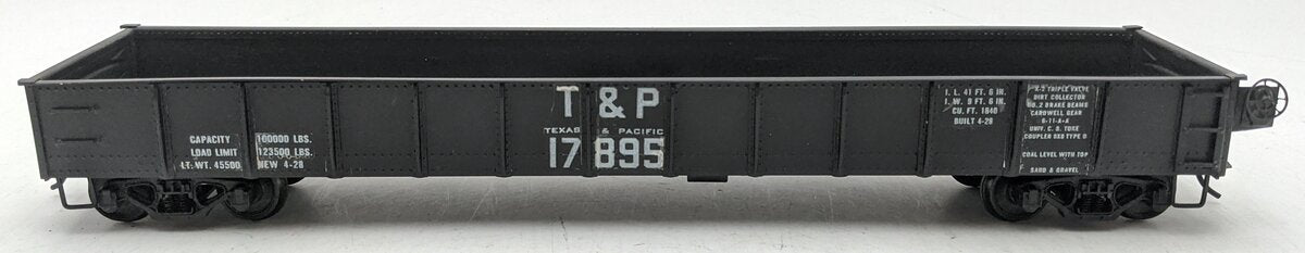 US Hobbies O Scale Brass Texas & Pacific 48' Gondola #17895 (2-Rail) - Painted/Box