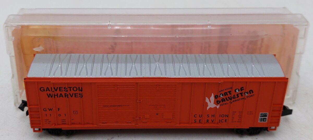 Roundhouse 8346 N Scale Galveston Wharves Boxcar #1101 EX/Box