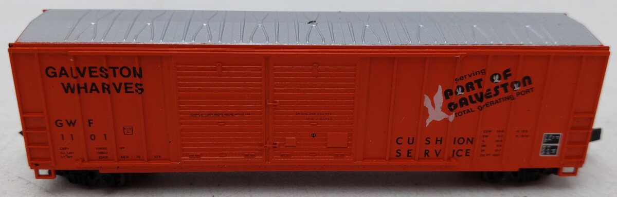 Roundhouse 8346 N Scale Galveston Wharves Boxcar #1101 EX/Box