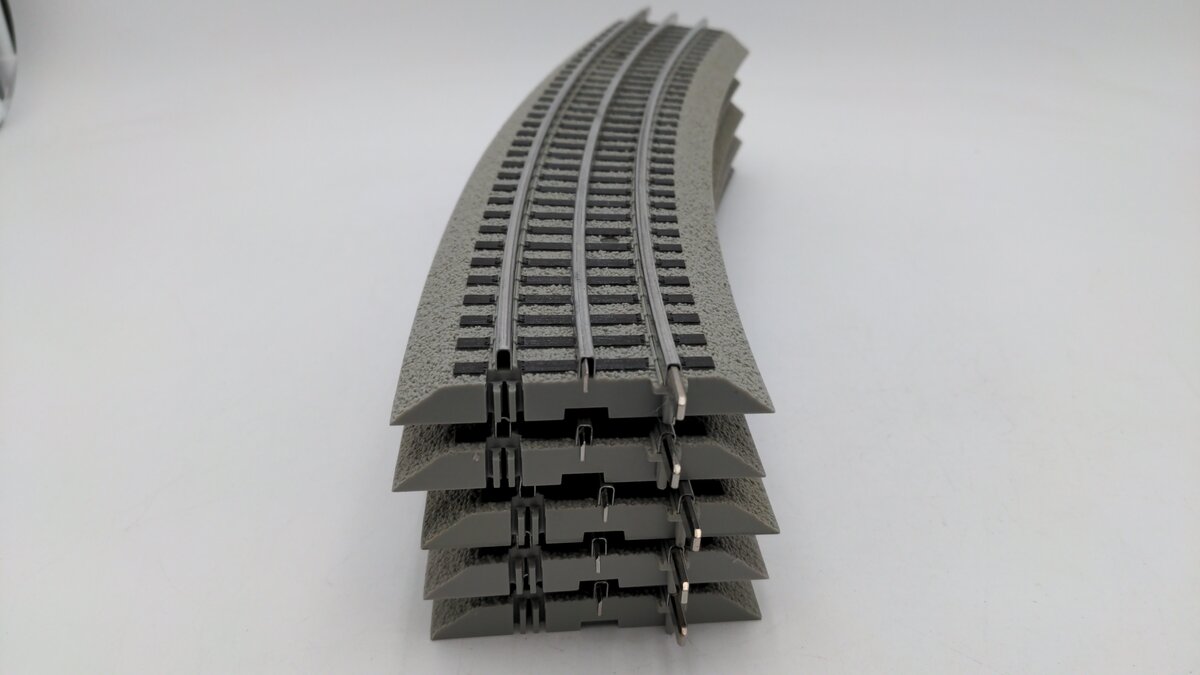 Lionel 6-12041 FasTrack O72 Curved 22.5 Degree Track (5) EX