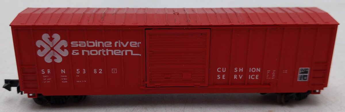 Roundhouse 8286 N Scale Sabine River & Nothern Double Door Boxcar #246479 EX/Box