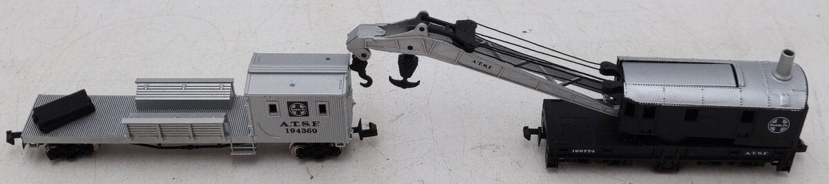 Bachmann 46612 N ATSF 250-Ton Operating Crane Car & Boom Tender EX/Box