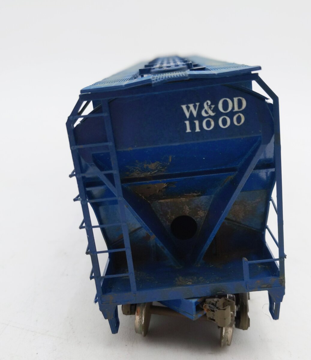 S Scale W&OD Weathered 3 Bay Hopper #11000 EX