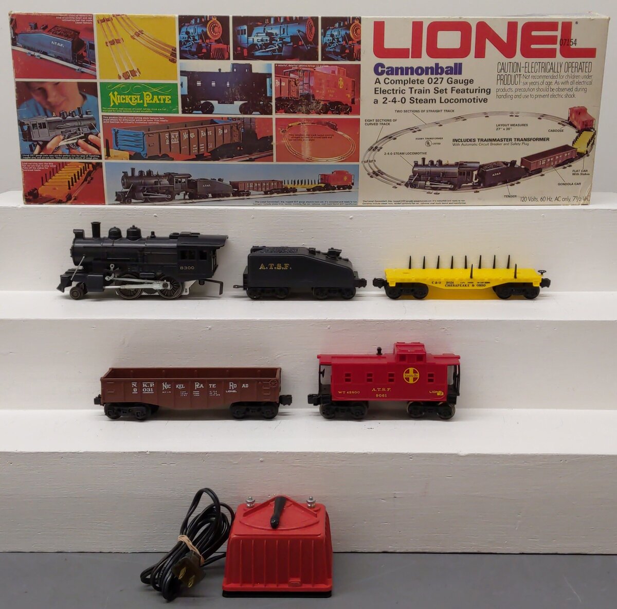Lionel 6-1381 O Gauge AT&SF Cannonball Train Set EX/Box