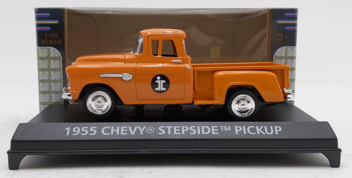 Motormax Toy USA 73415AC 1:43 American ClassicsOrange 1955 Chevy Stepside Pickup EX/Box
