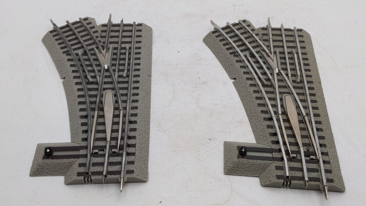 Lionel O-36 FasTrack Remote LH Switches [2] EX