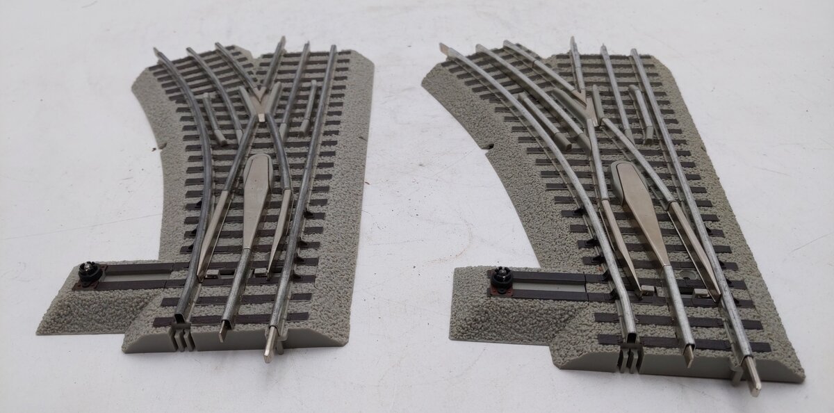 Lionel O-36 FasTrack Remote LH Switches [2] EX