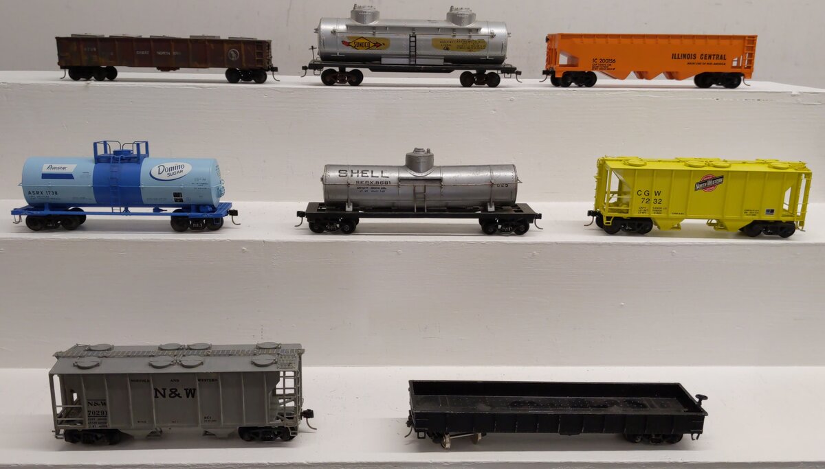 Assorted S scale Freight Cars [8] EX