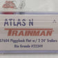 Atlas 37604A N Scale D&RGW 50' Flatcar w/2 Trailers #22349