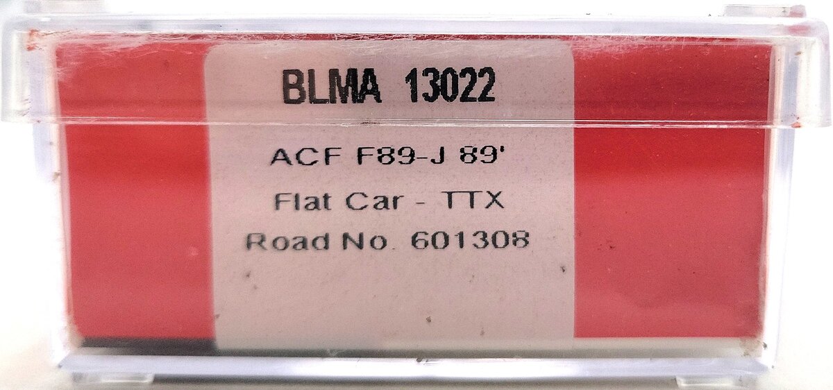 BLMA Models 13022 N Scale TTX ACF F89-J 89' Flat Car #601308 LN/Box