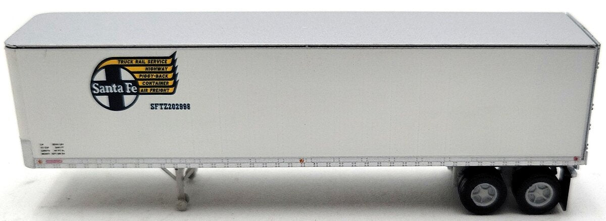 Athearn 14238 N Santa Fe 40' Fruehauf Z-Van Trailer #2 LN/Box