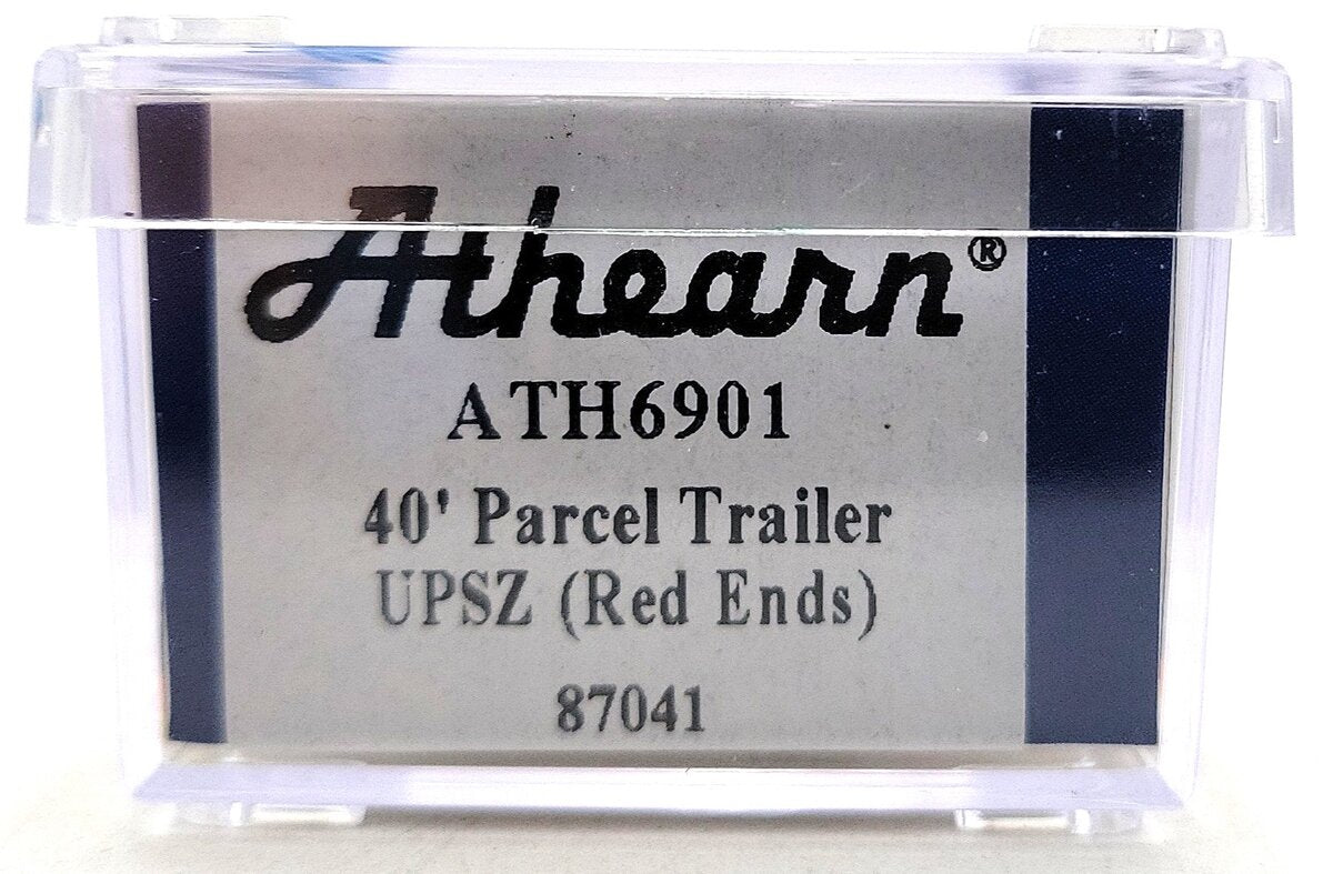 Athearn 6901 N UPS 40' Drop Sill Parcel Trailer,Red Ends #87041 LN/Box