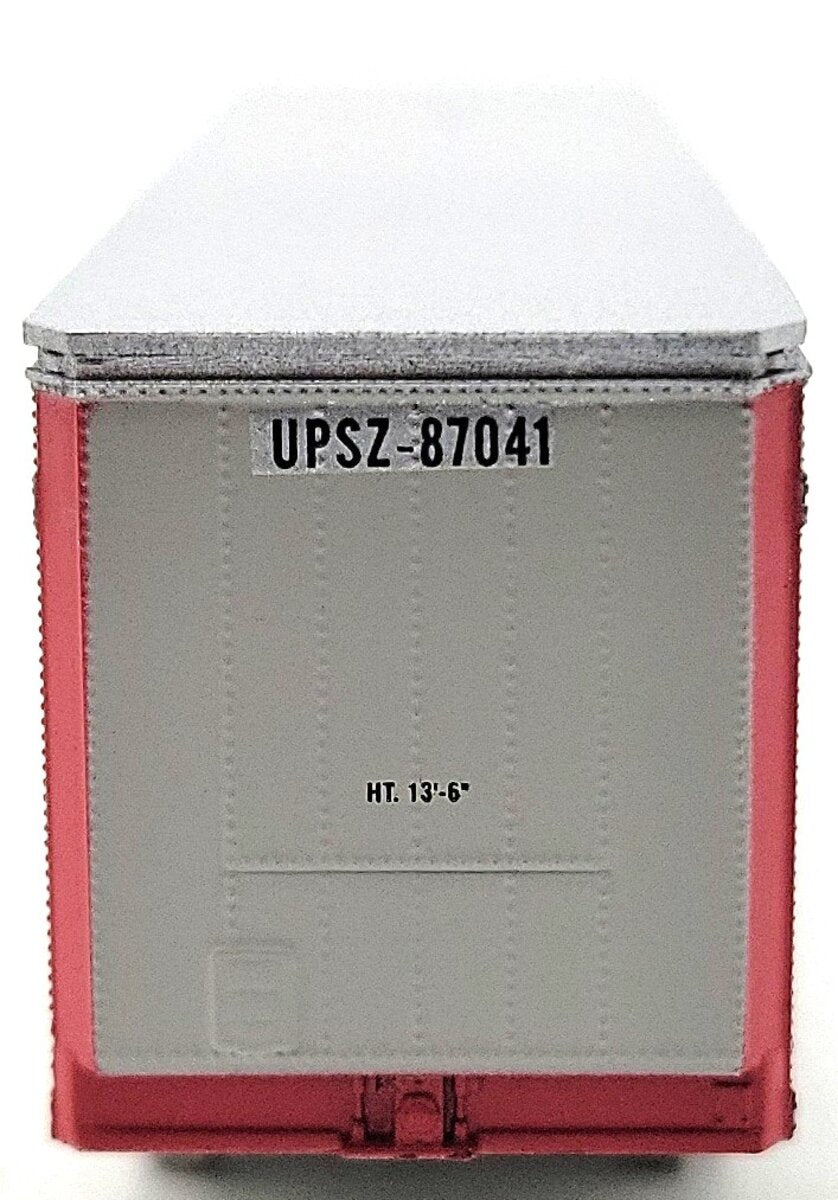 Athearn 6901 N UPS 40' Drop Sill Parcel Trailer,Red Ends #87041 LN/Box