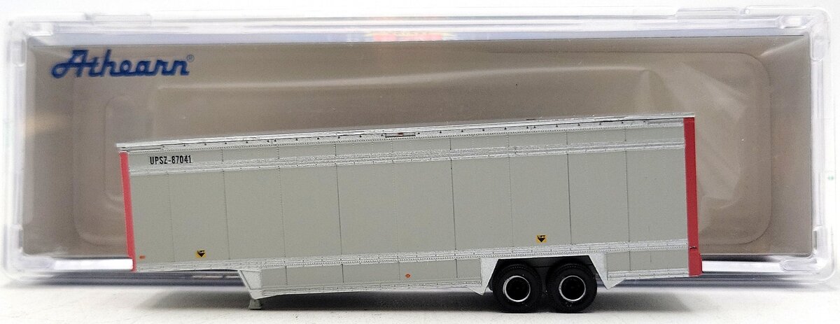 Athearn 6901 N UPS 40' Drop Sill Parcel Trailer,Red Ends #87041 LN/Box