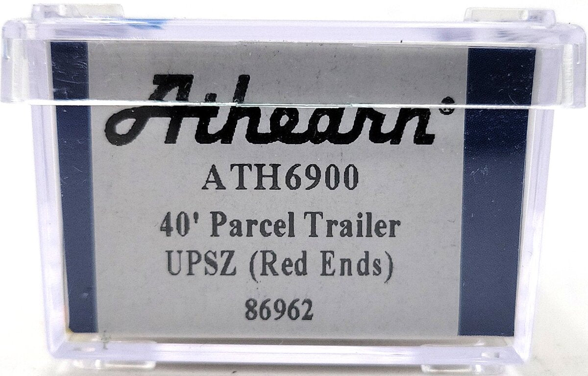 Athearn 6900 N UPS 40' Drop Sill Parcel Trailer,Red Ends #86962 LN/Box