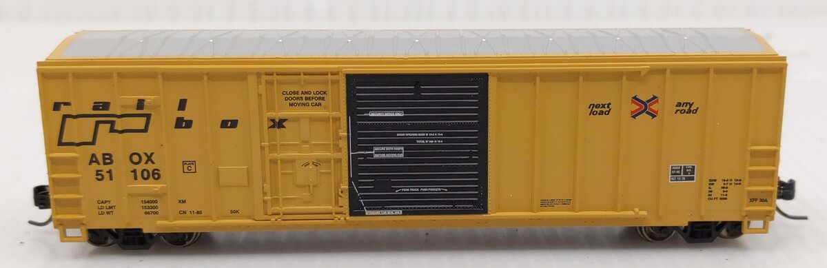 Athearn 24232 N Scale Railbox 50' FMC Exterior Post Combo Door Box Car #51106