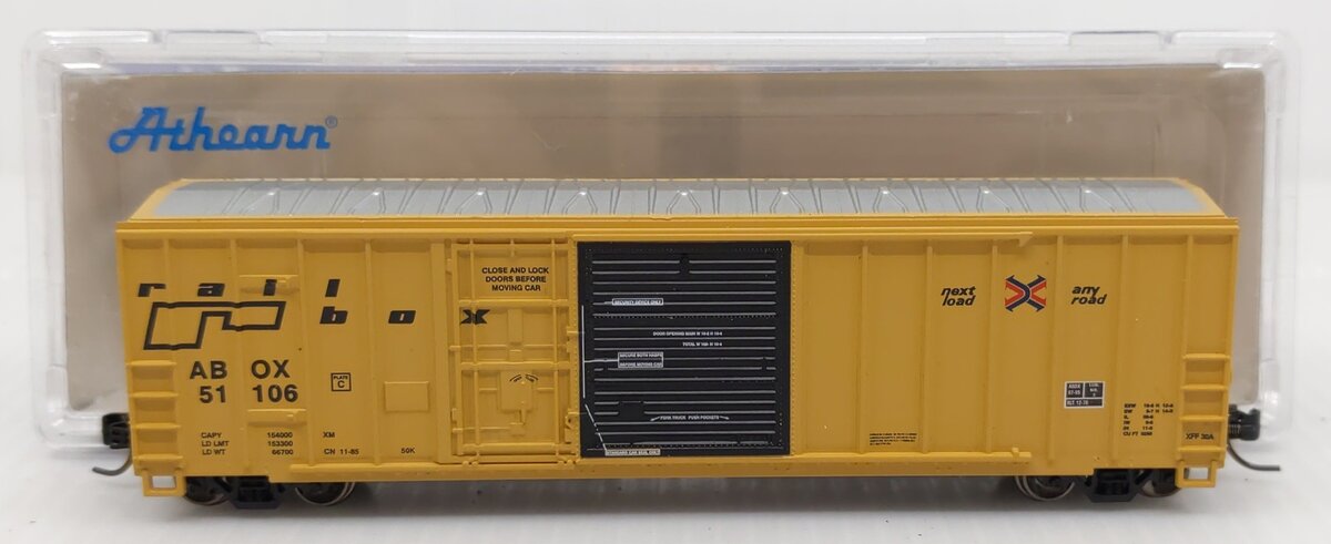 Athearn 24232 N Scale Railbox 50' FMC Exterior Post Combo Door Box Car #51106