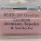 Roundhouse 8525 N Scale Atchison, Topeka & Santa Fe 34' Overton Combine Car Kit EX/Box