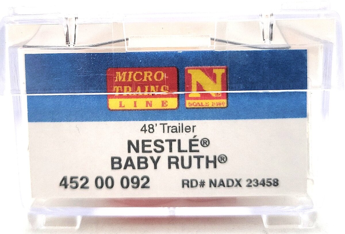 Micro-Trains 45200092 N Nestle Baby Ruth 48' Smooth Side Semi Trailer #23458 LN/Box