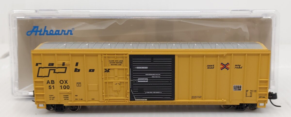 Athearn 24231 N Scale Railbox 50' FMC Exterior Post Combo Door Box Car #51100