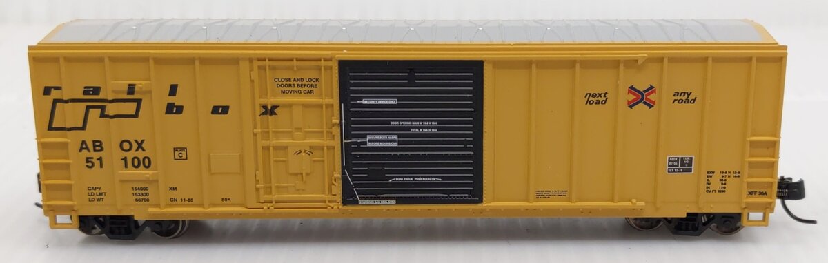 Athearn 24231 N Scale Railbox 50' FMC Exterior Post Combo Door Box Car #51100
