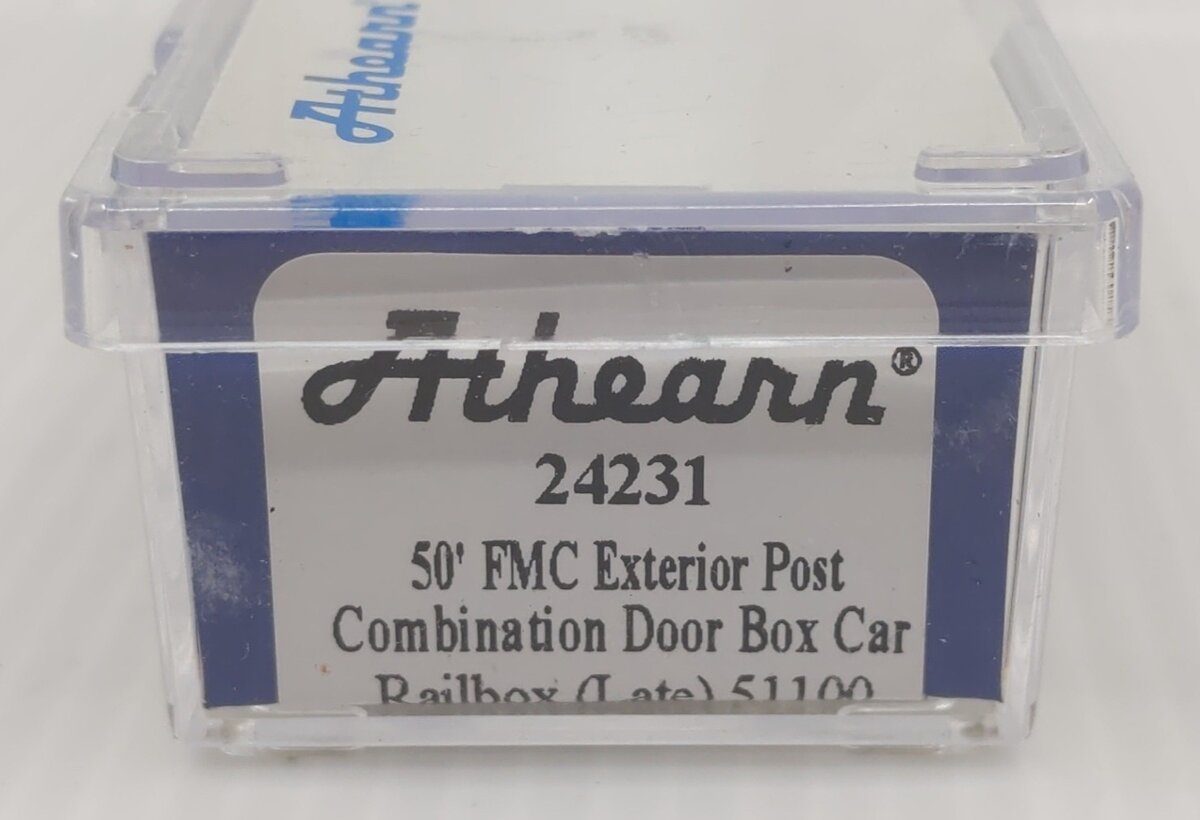 Athearn 24231 N Scale Railbox 50' FMC Exterior Post Combo Door Box Car #51100