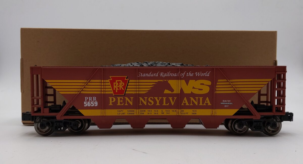 Menards 279-3858 O Pennsylvania Hopper Car #5659 LN/Box