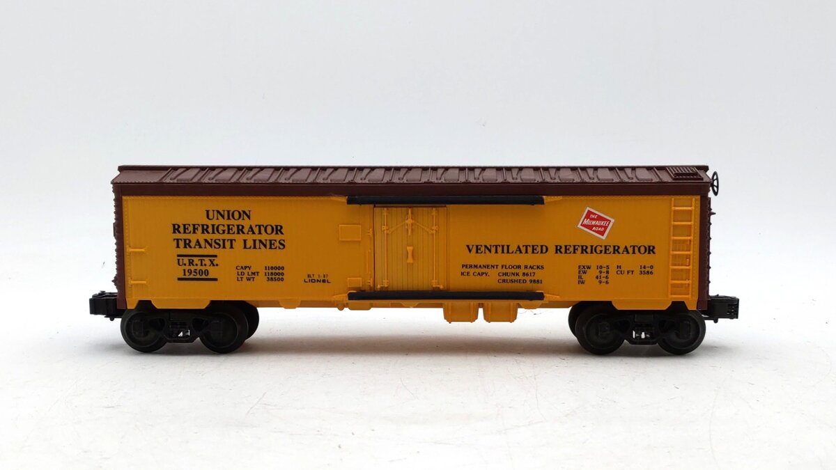 Lionel 6-19500 O Gauge Milwaukee Road Reefer Car #19500 EX