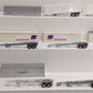 S Scale  Diecast Semi truck Trailers W/ Containers [16] EX