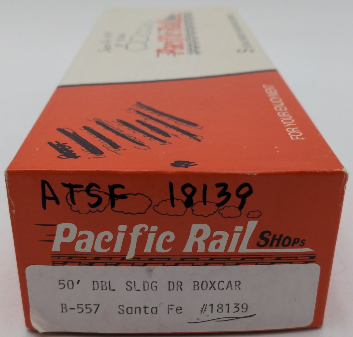 Pacific Rail B-557 S Scale Santa Fe Boxcar #18139 VG/Box