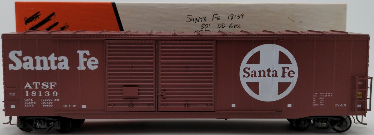 Pacific Rail B-557 S Scale Santa Fe Boxcar #18139 VG/Box