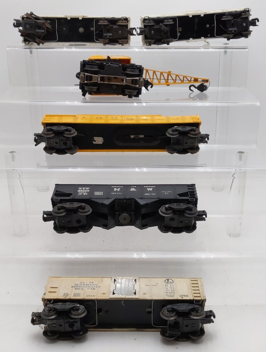 Lionel Vintage O Gauge Freight Cars #3472,3472,3472,3360,22000,356250 [6] VG