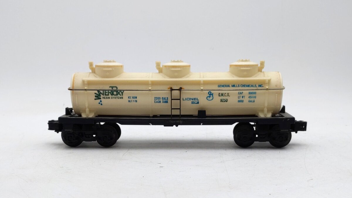 Lionel 6-9250 Waterpoxy Triple Dome Tank Car VG