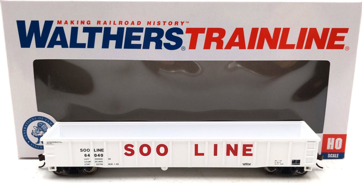Walthers 931-1865 HO SOO Line Gondola #64040 LN/Box