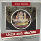 Hallmark Two Trains Circle City Light And Motion Metro Express Ornament LN/Box