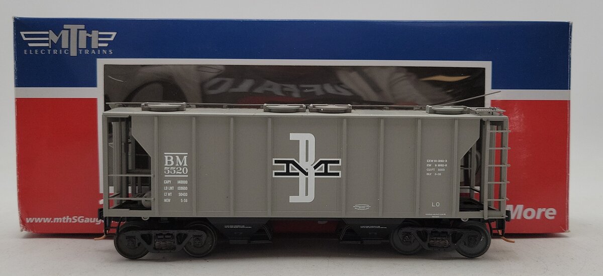 MTH 35-75044 S Boston & Maine PS-2 Hopper Car #5520 EX/Box