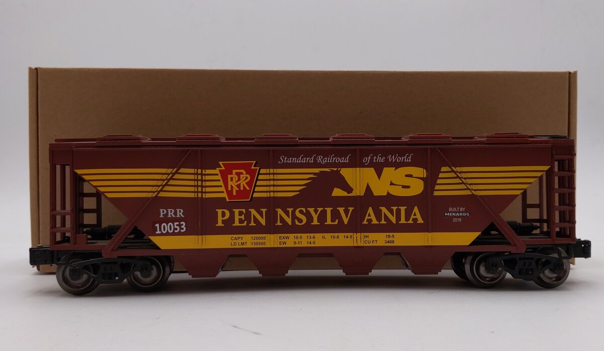Menards 279-3858 O Pennsylvania Hopper Car #10053 EX/Box