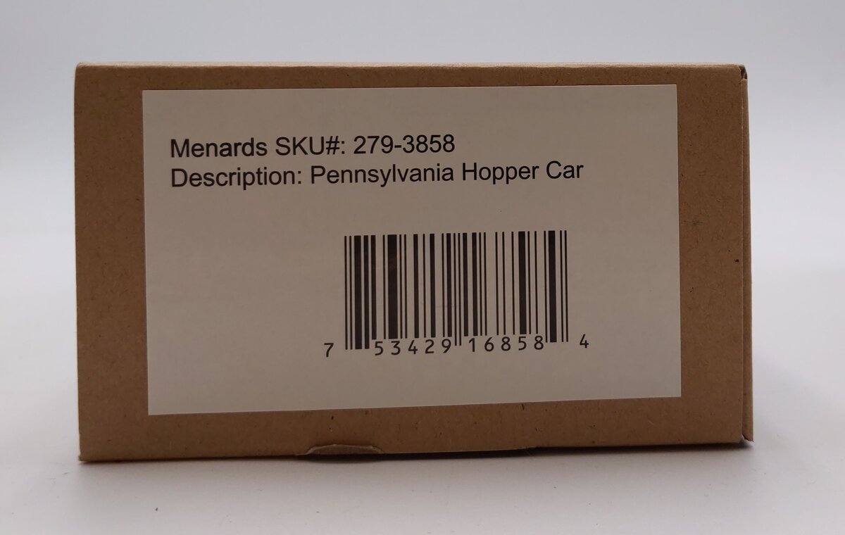 Menards 279-3858 O Pennsylvania Hopper Car #10053 EX/Box
