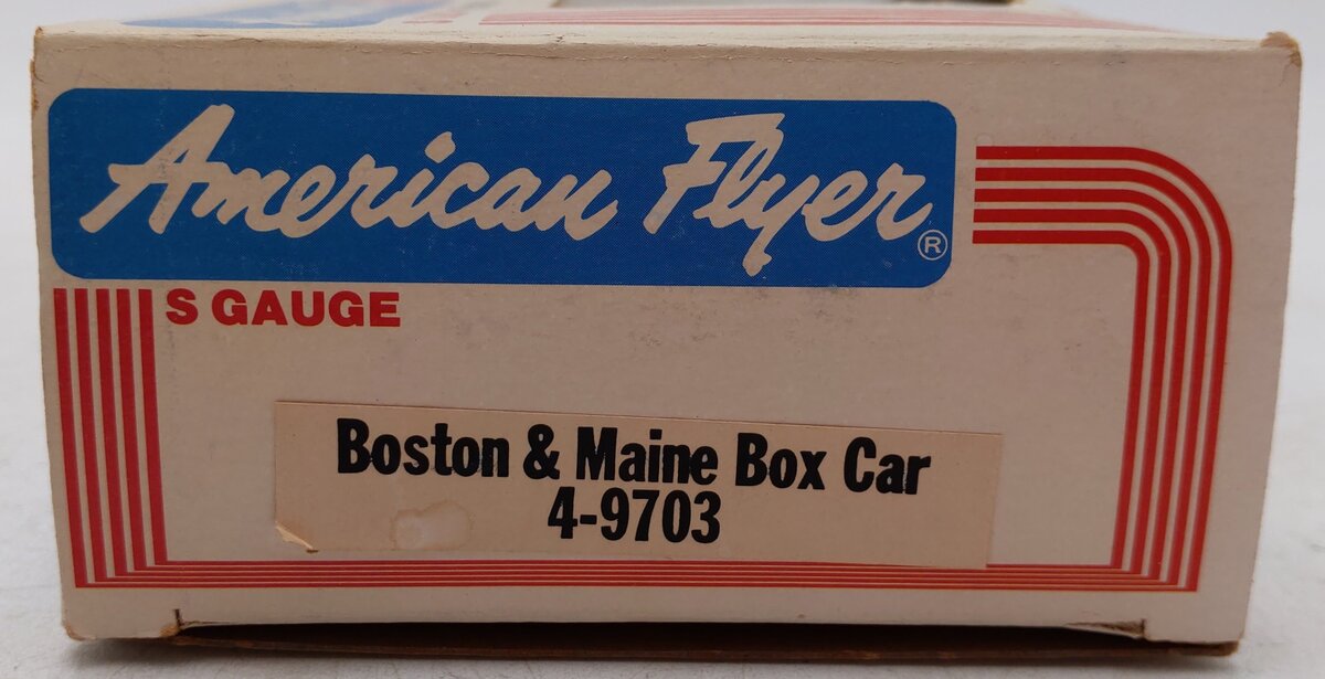 American Flyer 4-9703 S Gauge Boston & Maine Boxcar #9703 EX/Box