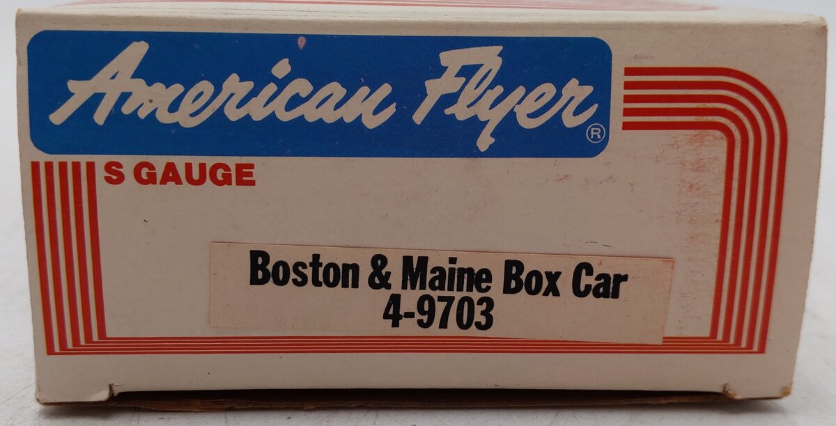American Flyer 4-9703 S Gauge Boston & Maine Boxcar #9703 EX/Box
