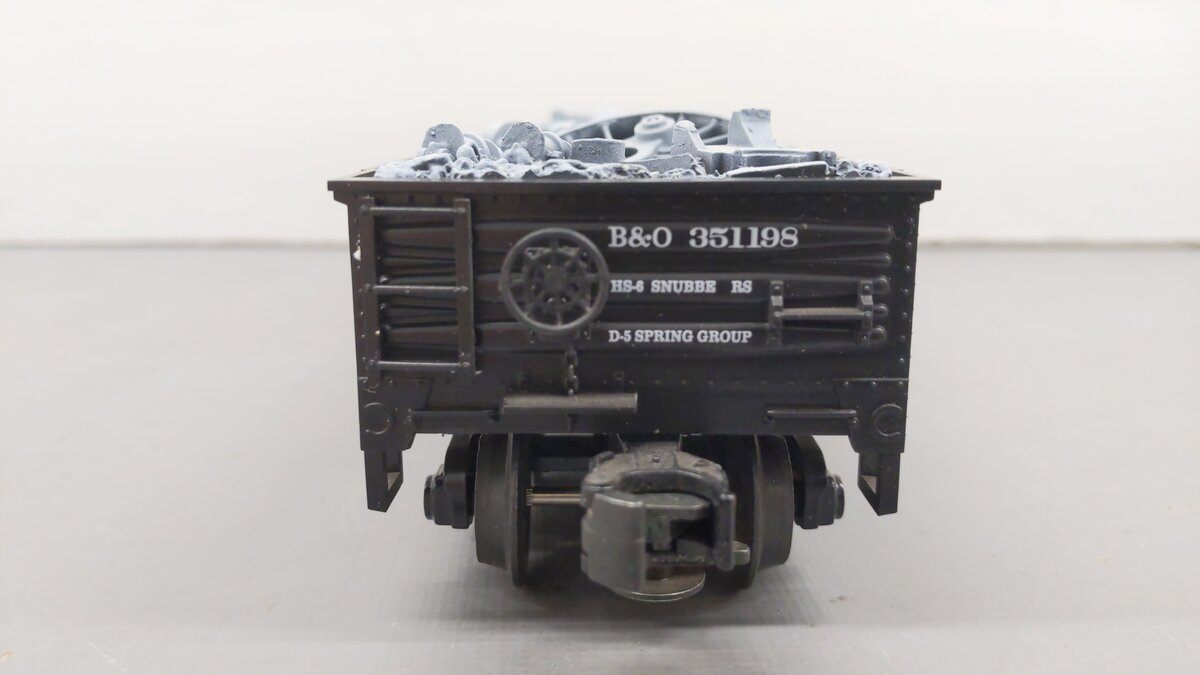 MTH 20-90026C O Gauge Baltimore & Ohio Gondola with Junk Load #351198 EX/Box