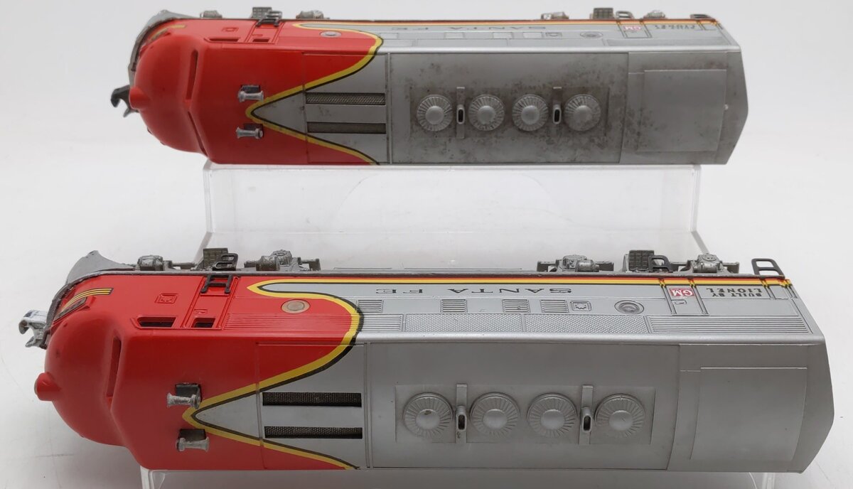 Lionel 2343 Vintage O Santa Fe F3 AA Diesel Locomotive Set VG