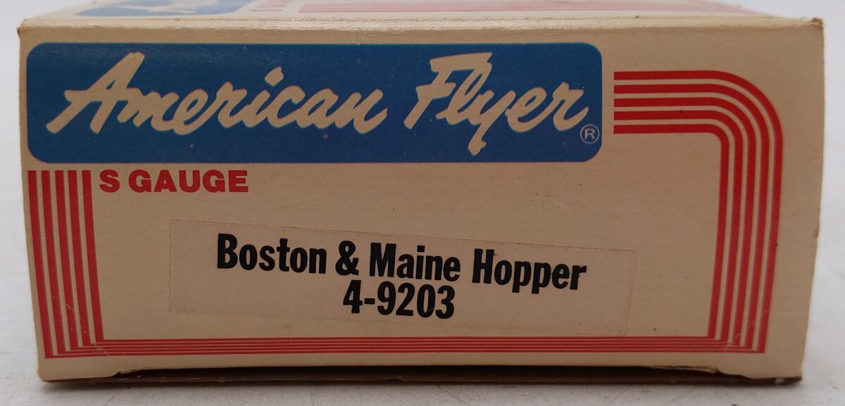 American Flyer 4-9203 S Gauge Boston & Maine 3-Bay Hopper EX/Box