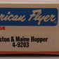 American Flyer 4-9203 S Gauge Boston & Maine 3-Bay Hopper EX/Box