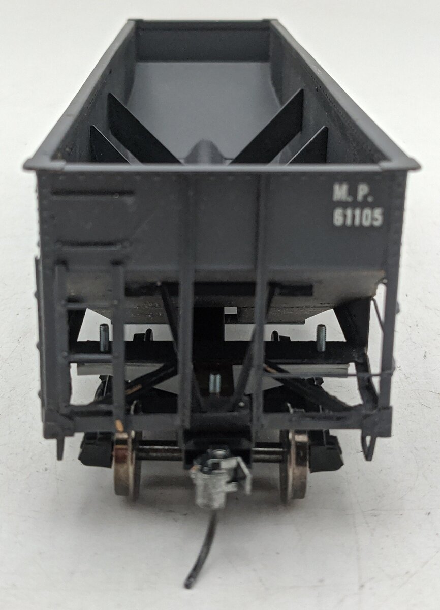 O Scale Brass Missouri Pacific 3-Bay Hopper #61105 (2-Rail) - Painted